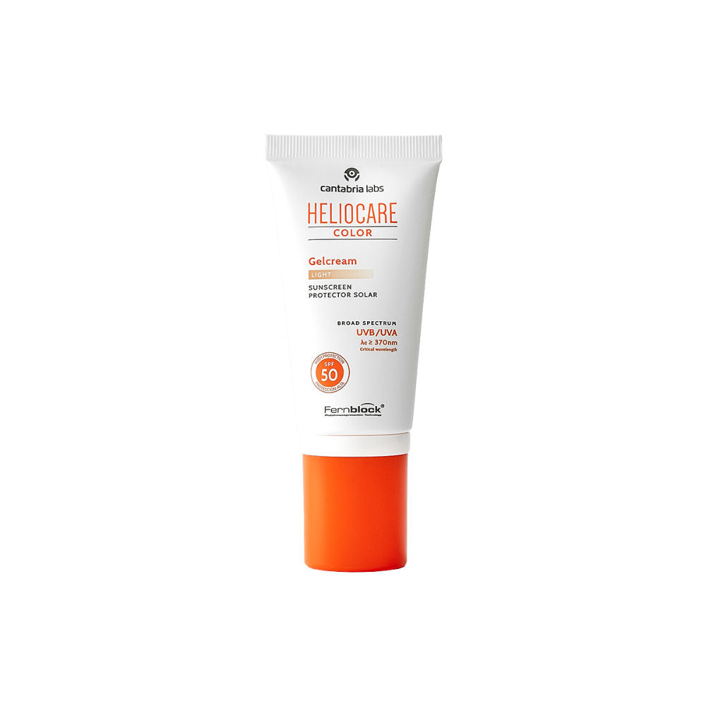 Color Gel Cream Tinted Sunscreen SPF 50 Uva & Uvb Protection, No White Cast, Dewy Finish