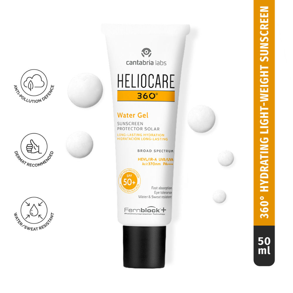 Water Gel Hydrating Sunscreen SPF 50+ Pa++++, Water & Sweat Resistant, For Dry & Dull Skin
