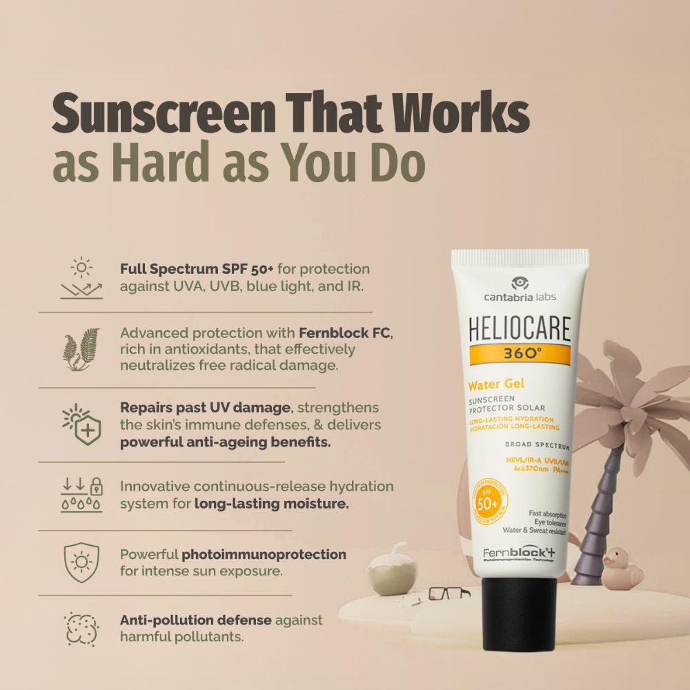Water Gel Hydrating Sunscreen SPF 50+ Pa++++, Water & Sweat Resistant, For Dry & Dull Skin