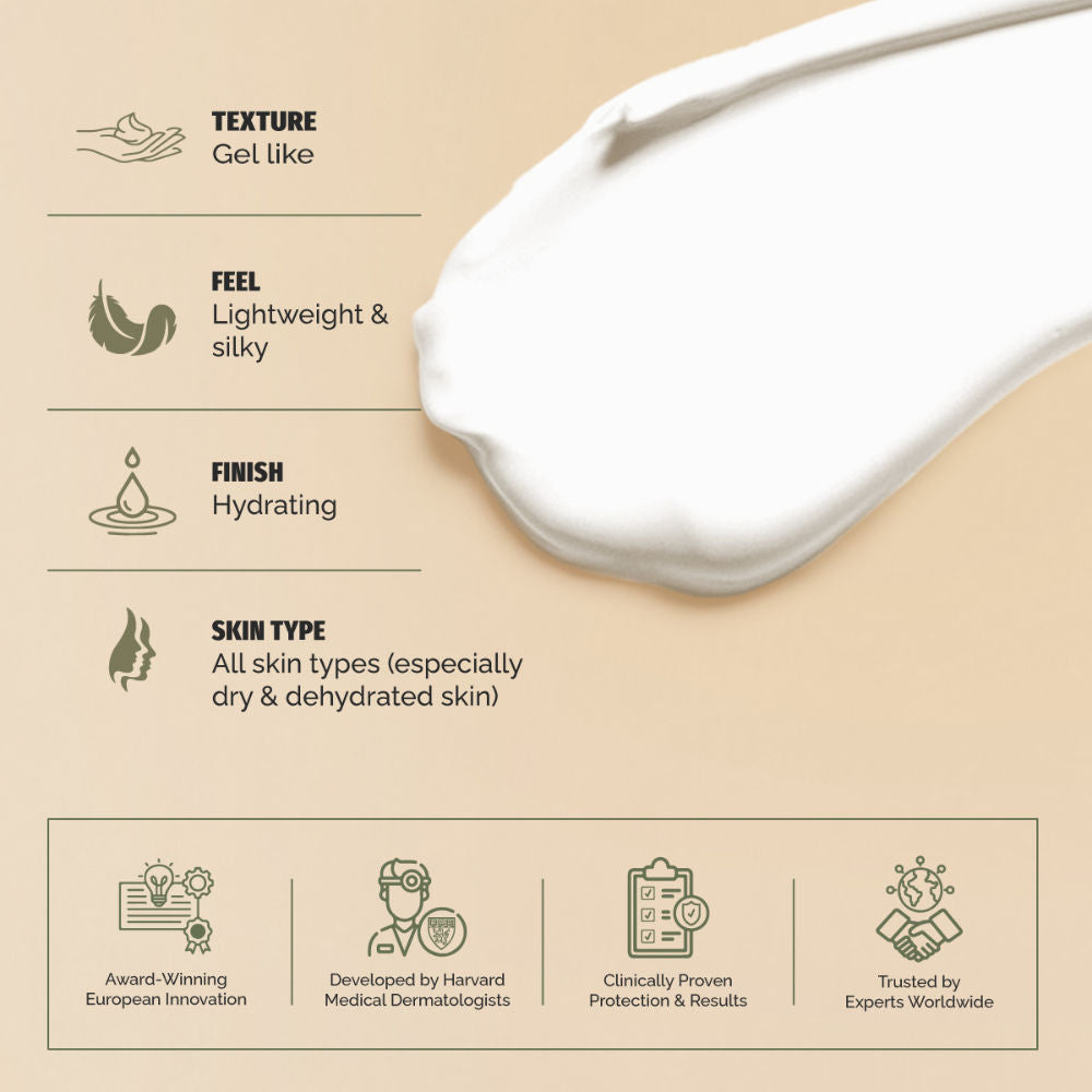 Water Gel Hydrating Sunscreen SPF 50+ Pa++++, Water & Sweat Resistant, For Dry & Dull Skin