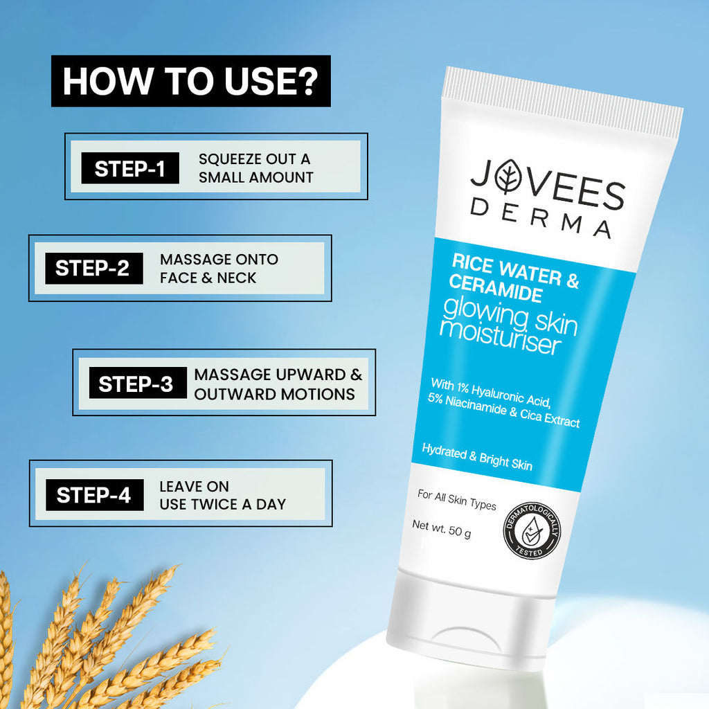 Derma Rice Water & Ceramides Glowing Skin Moisturizer