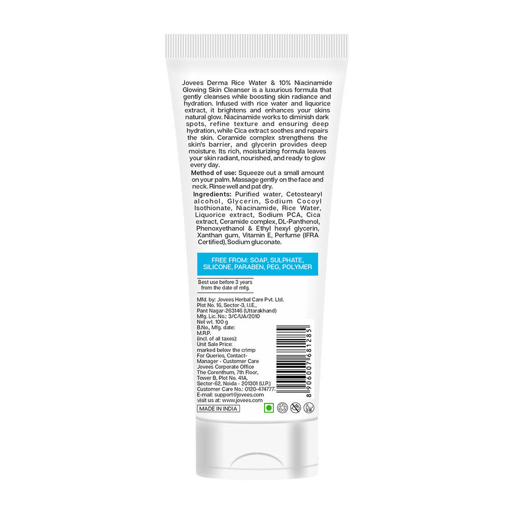 Derma Rice Face Water 10% Niacinamide Glowing Skin Cleanser