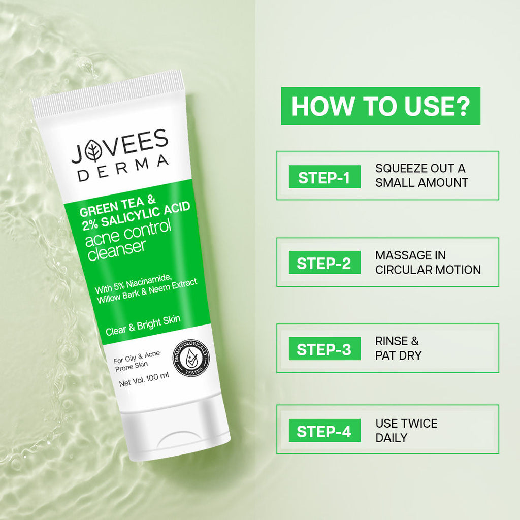 Derma Green Tea 2% Salicylic Acid Acne Control Cleanser