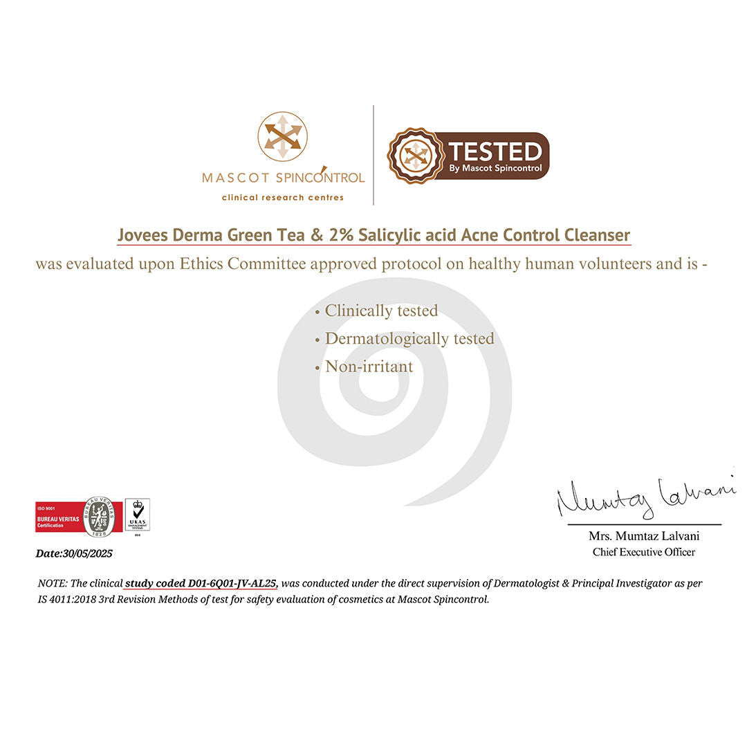 Derma Green Tea 2% Salicylic Acid Acne Control Cleanser