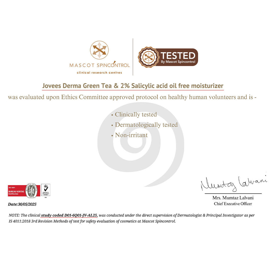 Derma Green Tea 2% Salicylic Acid Oil Free Moisturizer