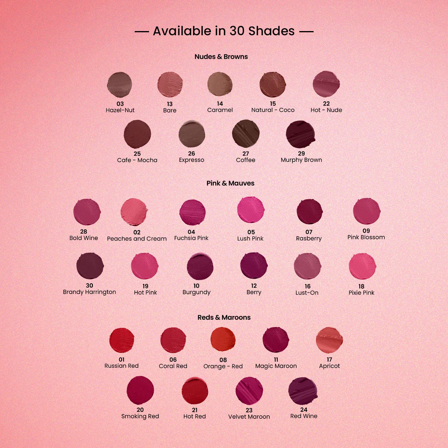 Pure Matte Lipstick , Non-Drying, Smooth Glide, Long Lasting