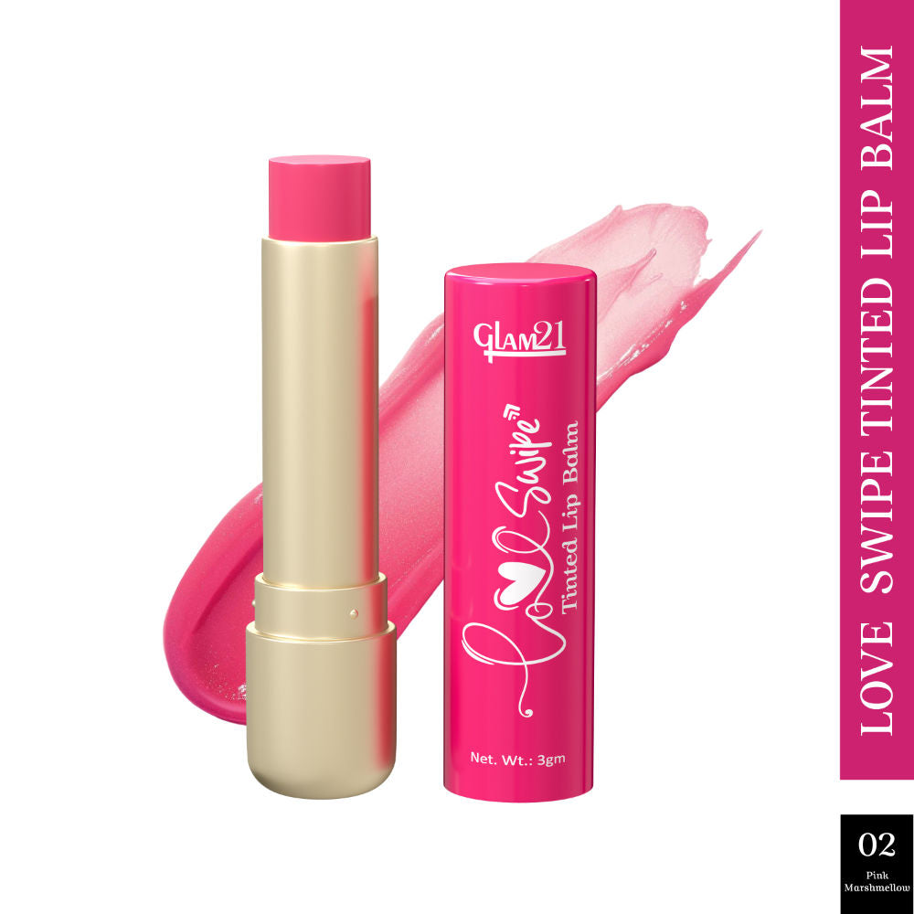 Love Swipe Tinted Lip Balm with Vitamin C, Hyaluronic Acid, Ceramide & SPF 30 - Pink Marshmallow