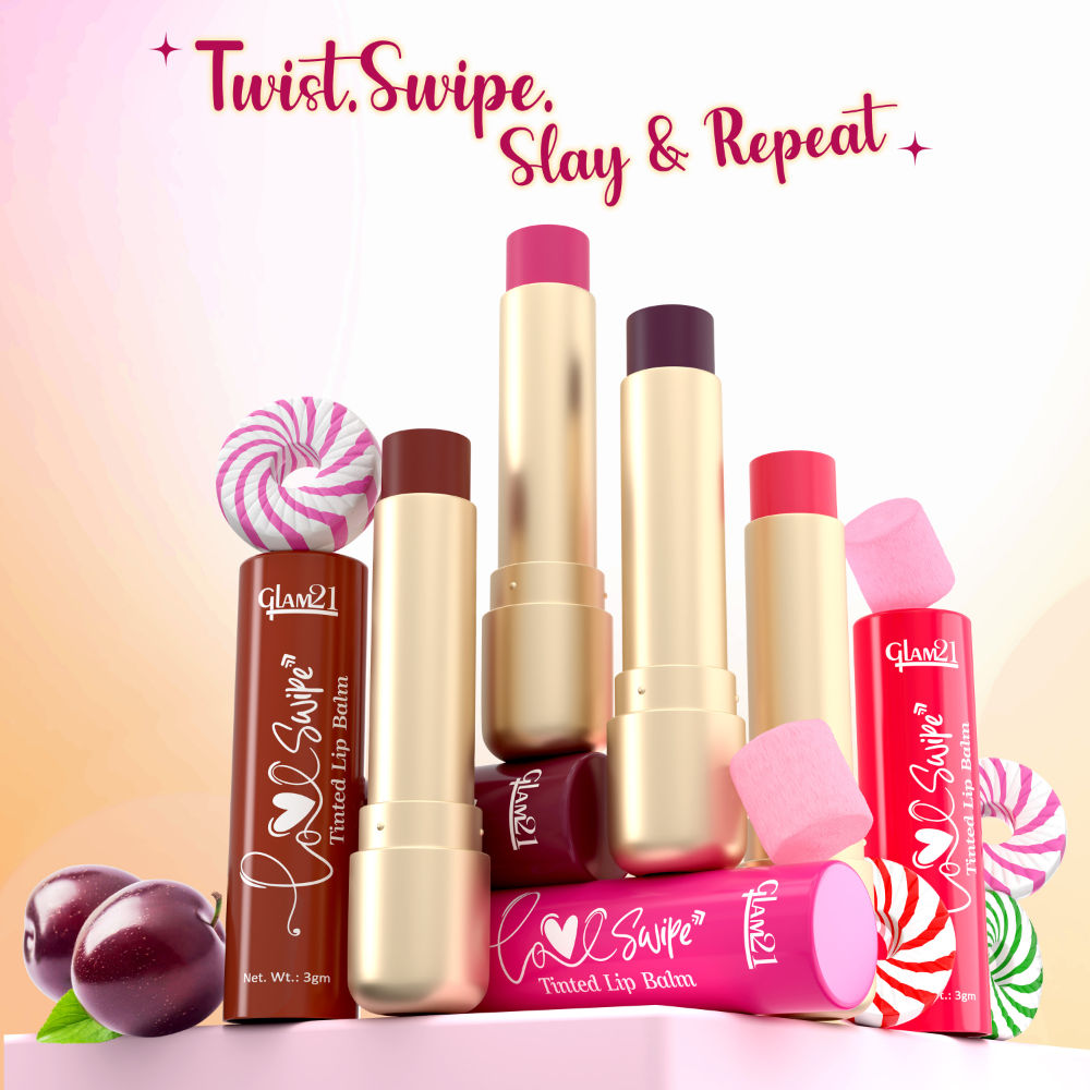 Love Swipe Tinted Lip Balm with Vitamin C, Hyaluronic Acid, Ceramide & SPF 30