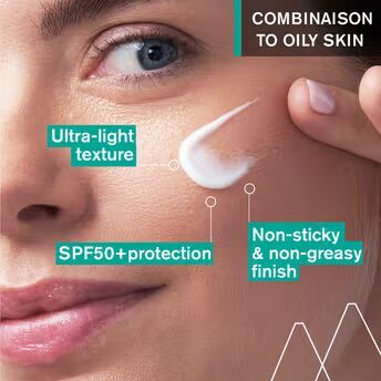 Hyseac Mattifying Fluid SPF50+ Light & Matt Texture Combination Oily Skin Dermat Recommended
