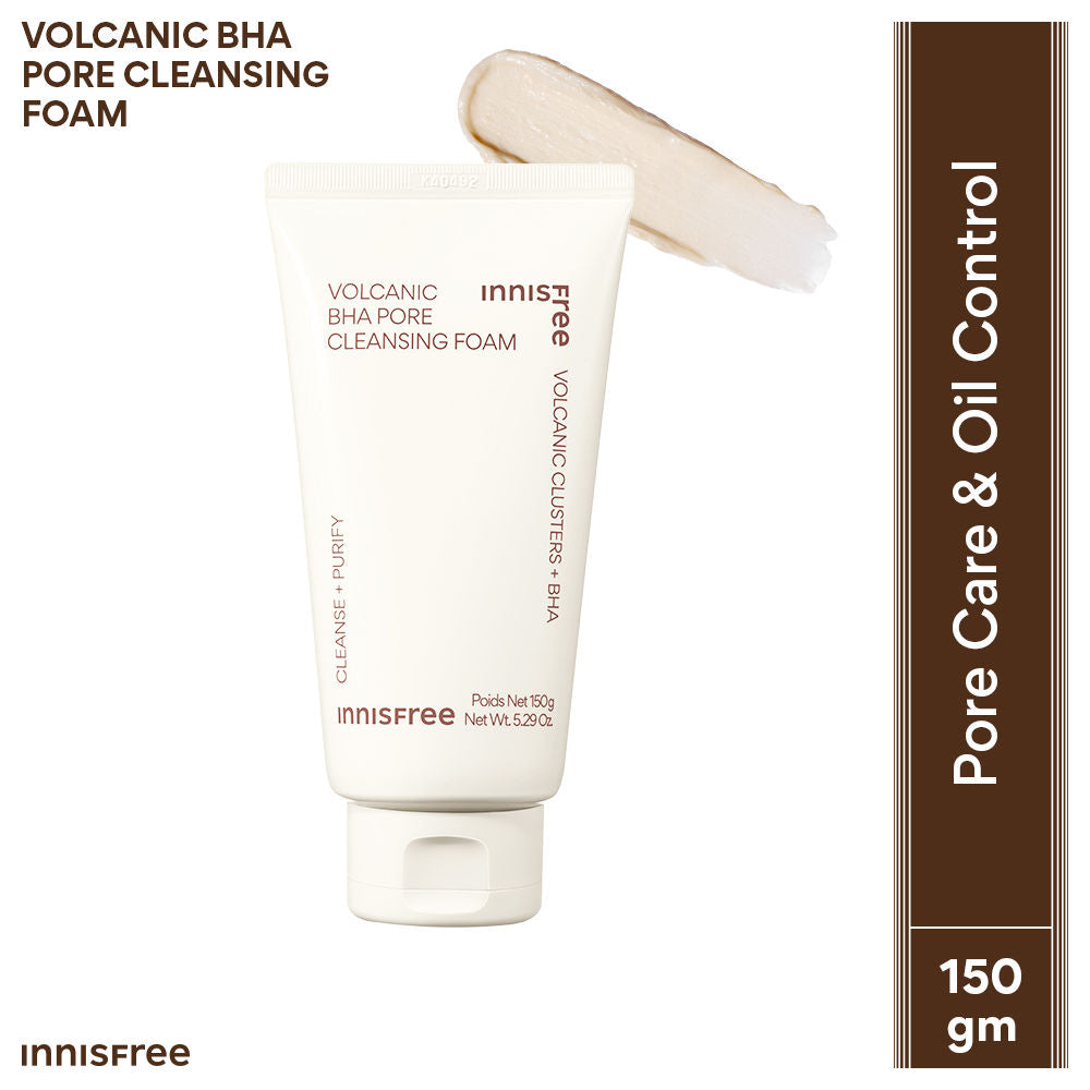 Volcanic Clusters BHA Foaming Daily Cleanser For Excess Oil, Clogged Pores, Oily Skin - 150g