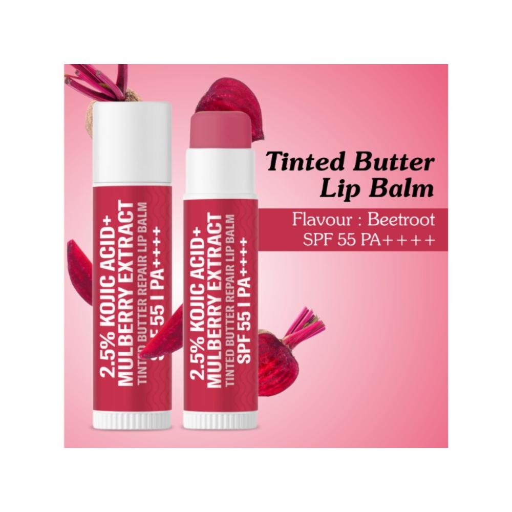 2.5% Kojic Acid Mulberry Extract Tinted Lip Balm SPF 55 PA++++