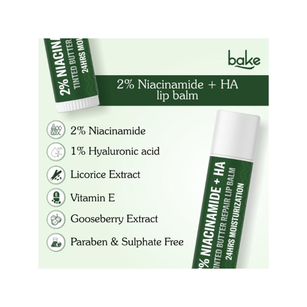 2% Niacinamide + Hyaluronic Acid Tinted Lip Balm For Dark, Pigmented & Flaky Lips
