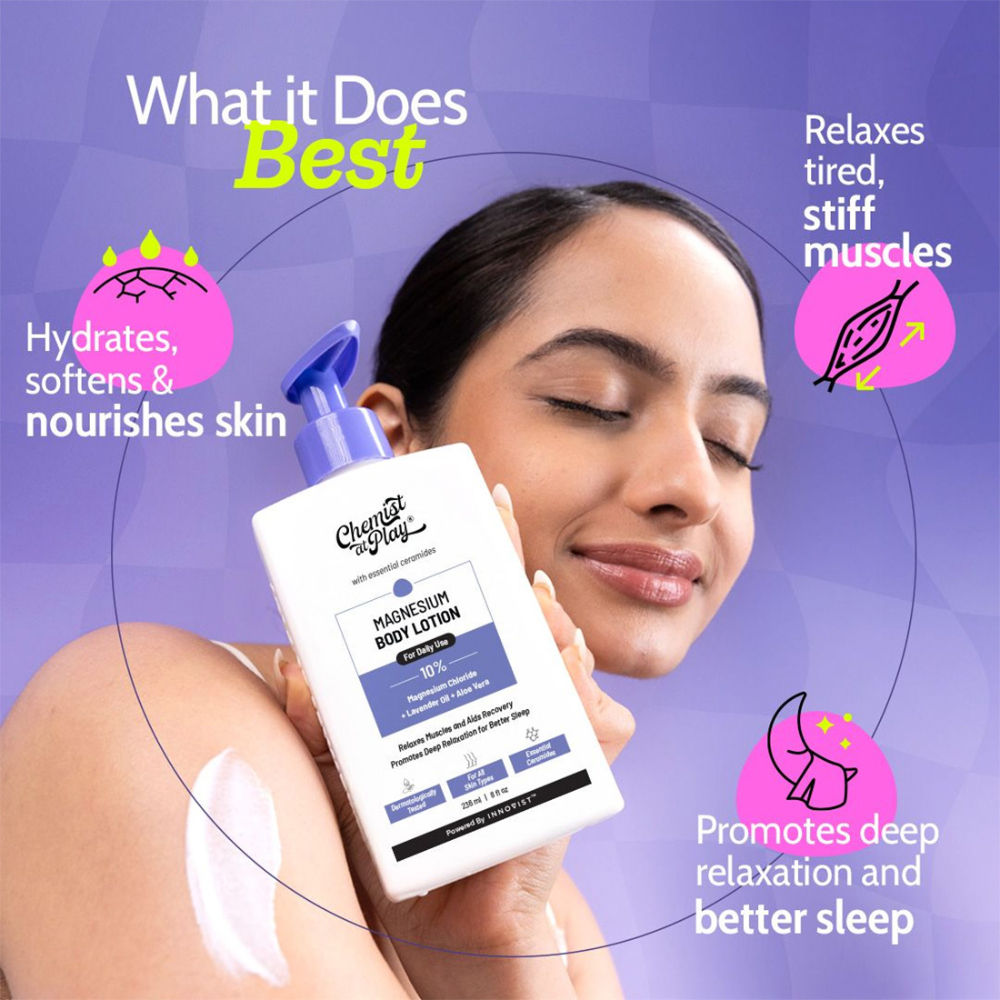 10% Magnesium Body Lotion Relaxes Muscles Promotes Relaxation for Better Sleep