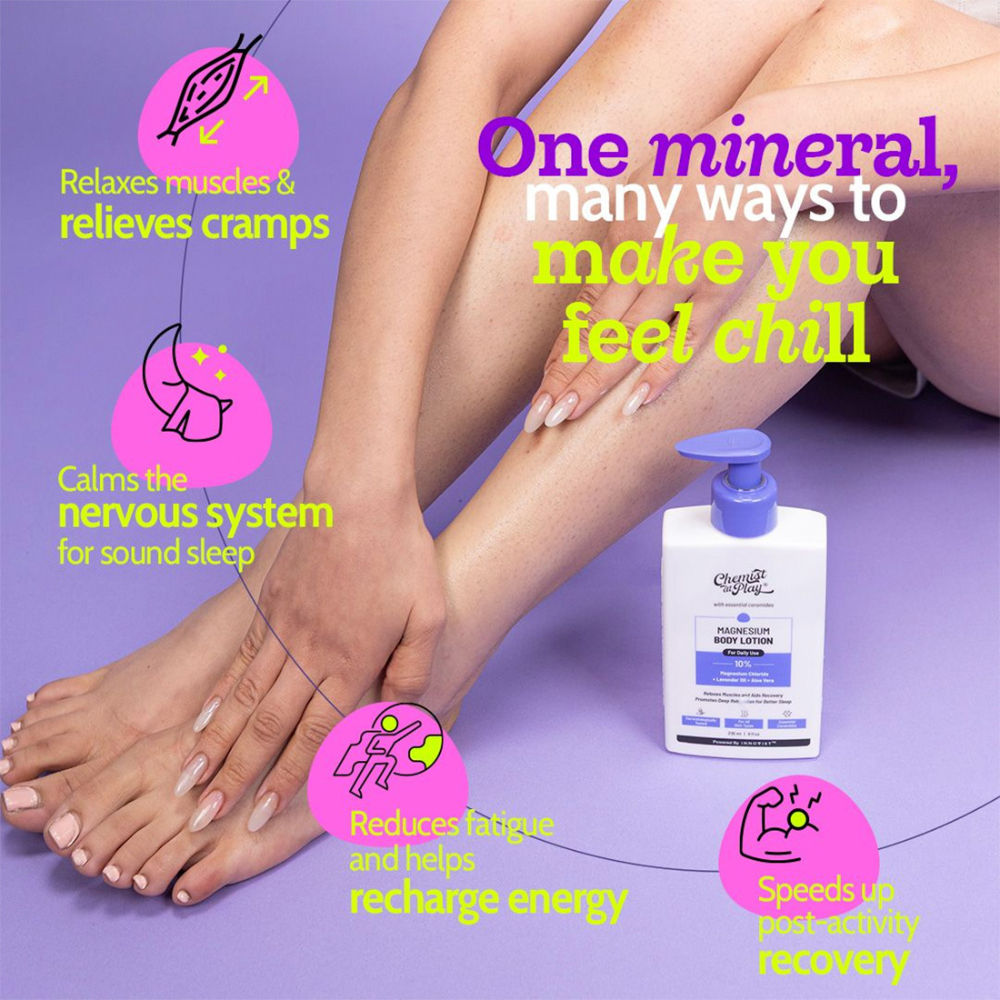 10% Magnesium Body Lotion Relaxes Muscles Promotes Relaxation for Better Sleep