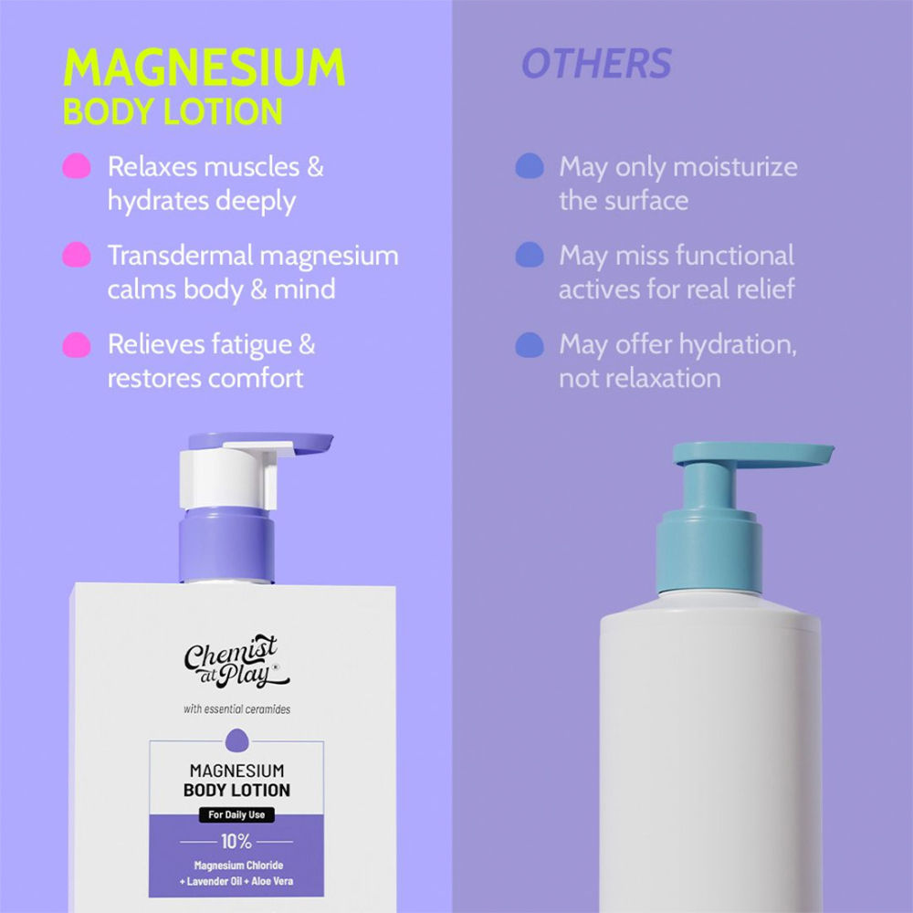 10% Magnesium Body Lotion Relaxes Muscles Promotes Relaxation for Better Sleep