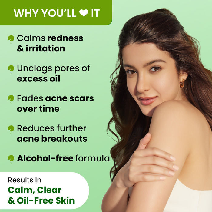 Cica Calming Skin Clarifying Toner With Niacinamide & Green Tea, Acne & Oil Control
