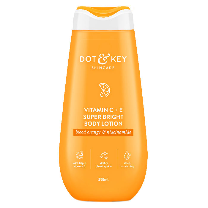 Vitamin C + E Super Bright Body Lotion, With Blood Orange & Niacinamide, Deep Nourishment