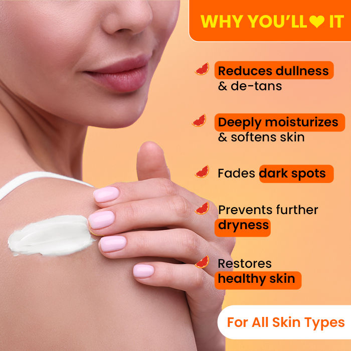 Vitamin C + E Super Bright Body Lotion, With Blood Orange & Niacinamide, Deep Nourishment