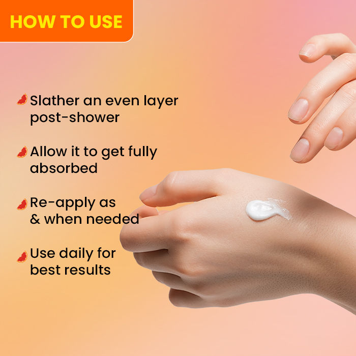 Vitamin C + E Super Bright Body Lotion, With Blood Orange & Niacinamide, Deep Nourishment