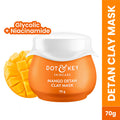 Mango Detan Clay Mask, With Alpha-Arbutin & Niacinamide, Clear Tan, Easy to Rinse Formula