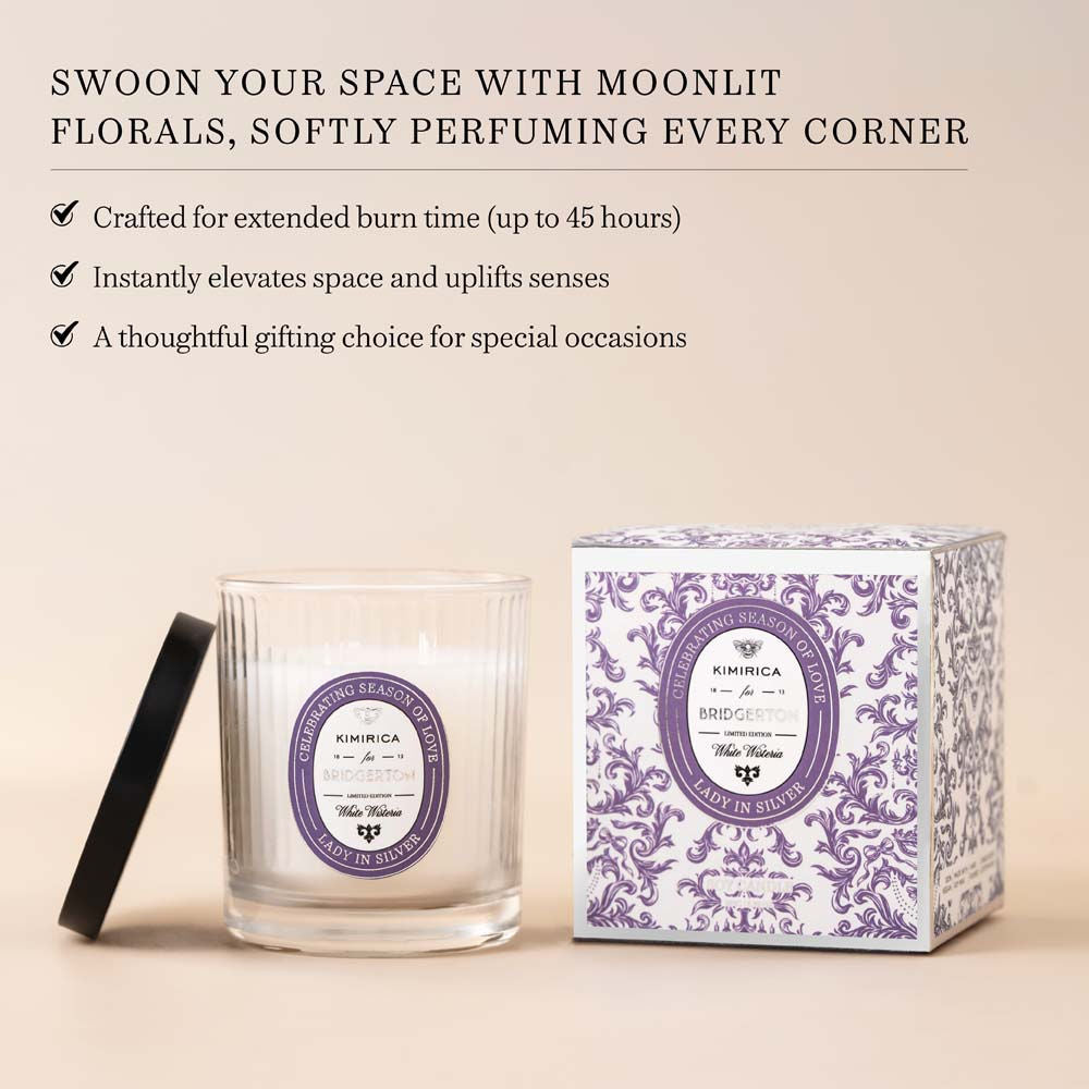 Lady In Silver Candle
