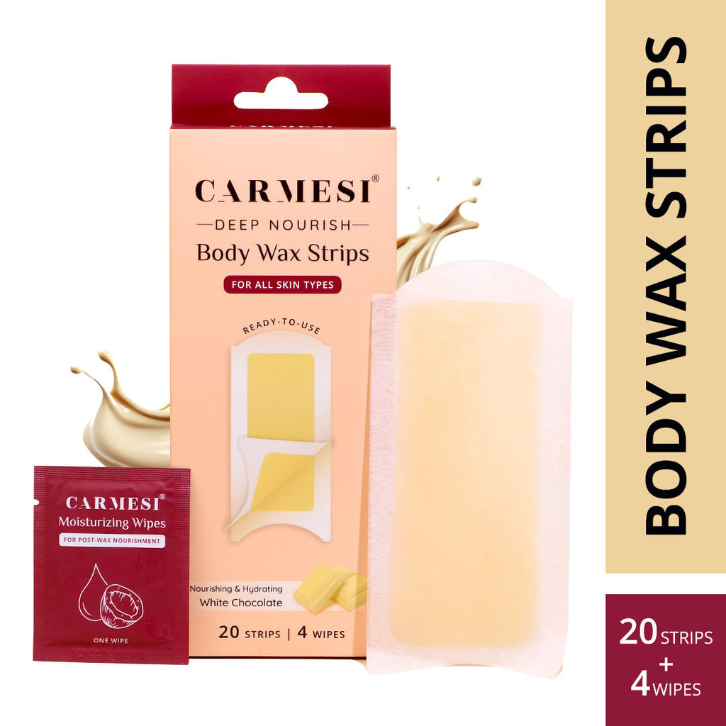 Deep Nourish Body Wax Strips Nourishing & Hydrating White Chocolate