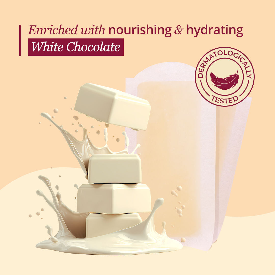 Deep Nourish Body Wax Strips Nourishing & Hydrating White Chocolate