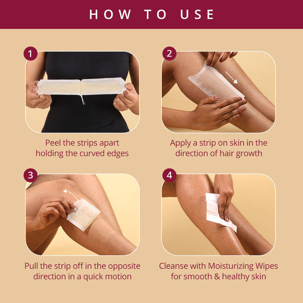 Deep Nourish Body Wax Strips Nourishing & Hydrating White Chocolate