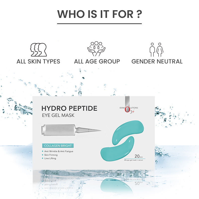 Hydro Peptide Hydrogel Eye Patch Mask With Collagen & Hyaluronic Acid For Dark Circles