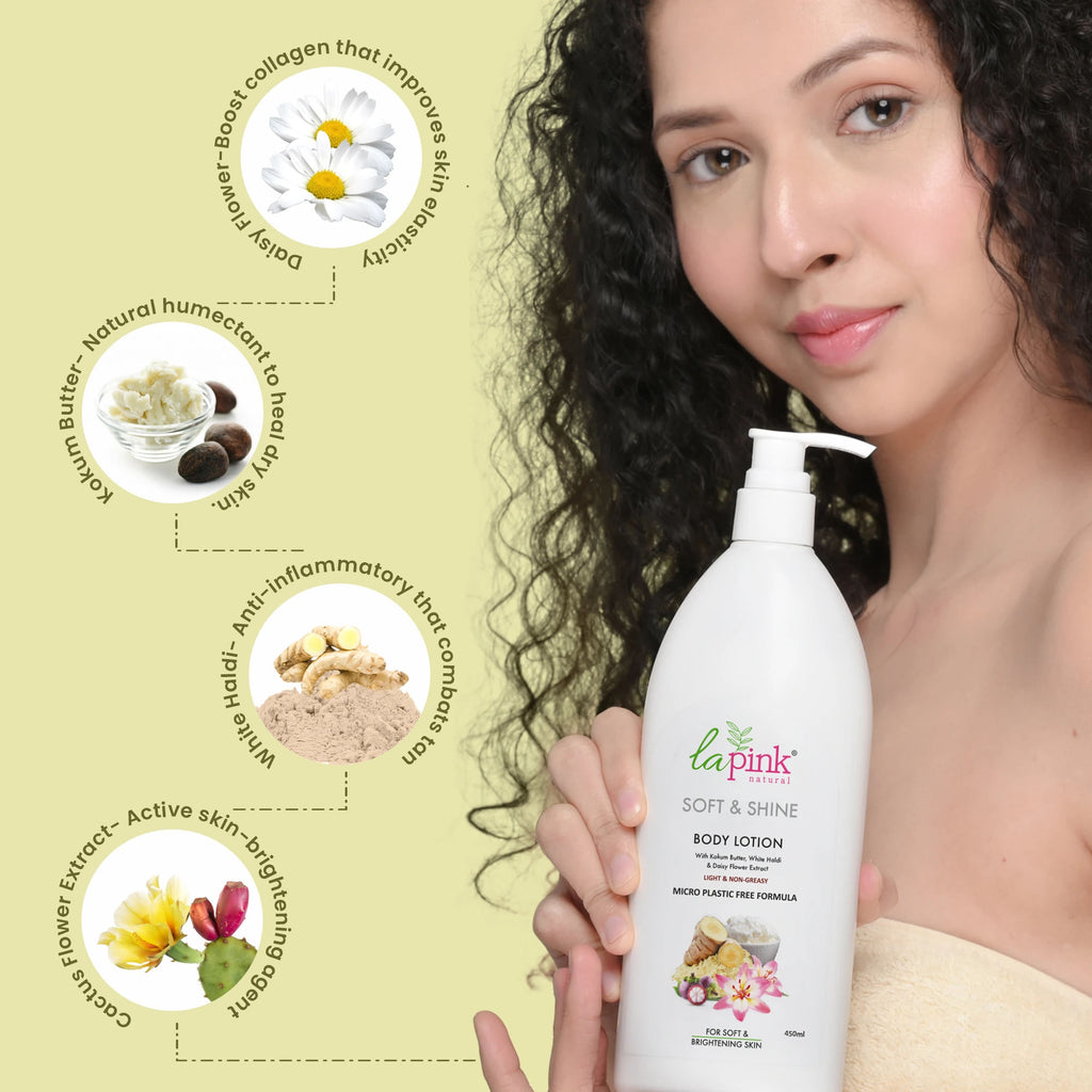 Young Forever Soft & Shine Body Lotion, Non Greasy 100% Microplastic Free Formula