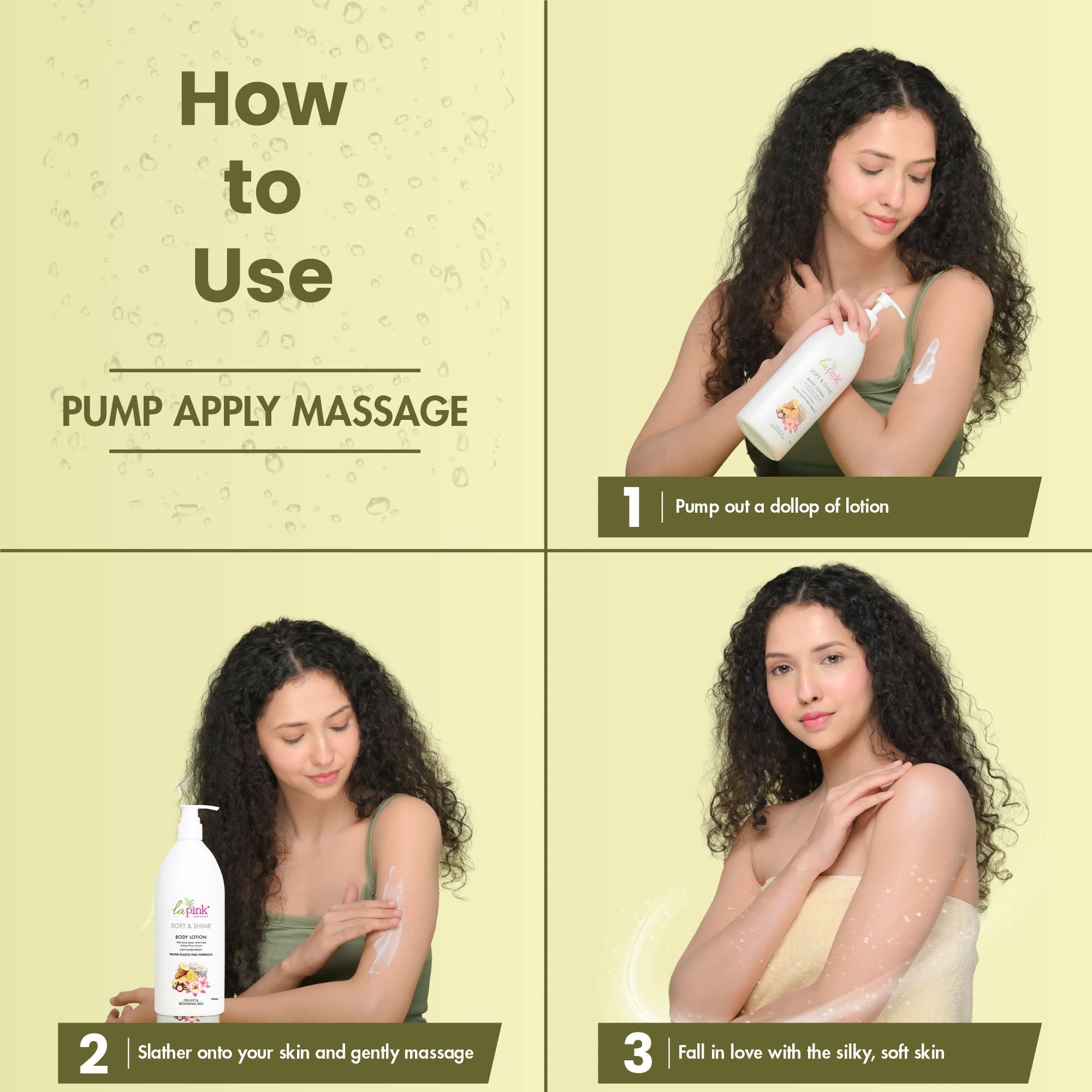 Young Forever Soft & Shine Body Lotion, Non Greasy 100% Microplastic Free Formula