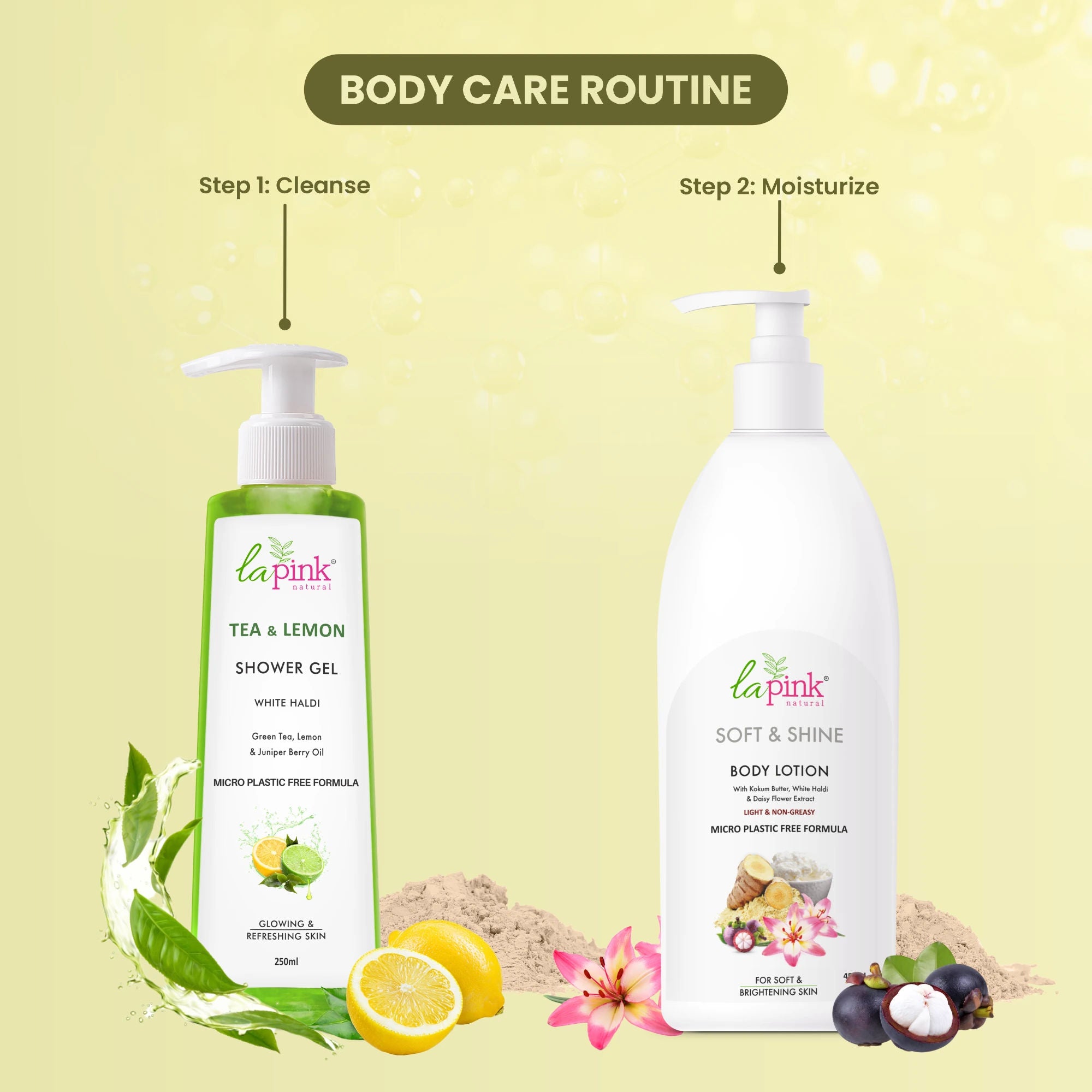 Young Forever Soft & Shine Body Lotion, Non Greasy 100% Microplastic Free Formula