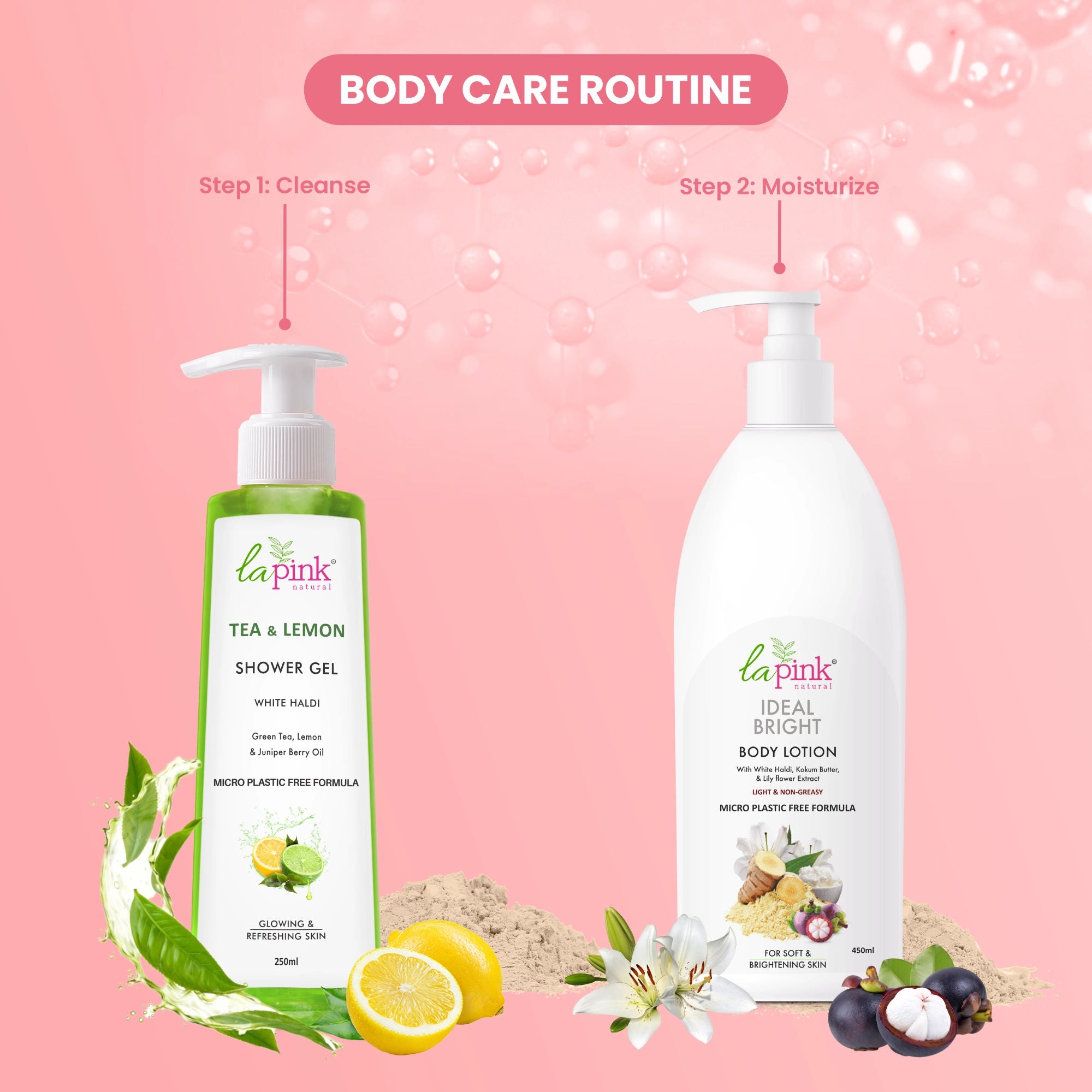 Ideal Bright Body Lotion, Non Greasy Moisturizer 100% Microplastic Free Formula