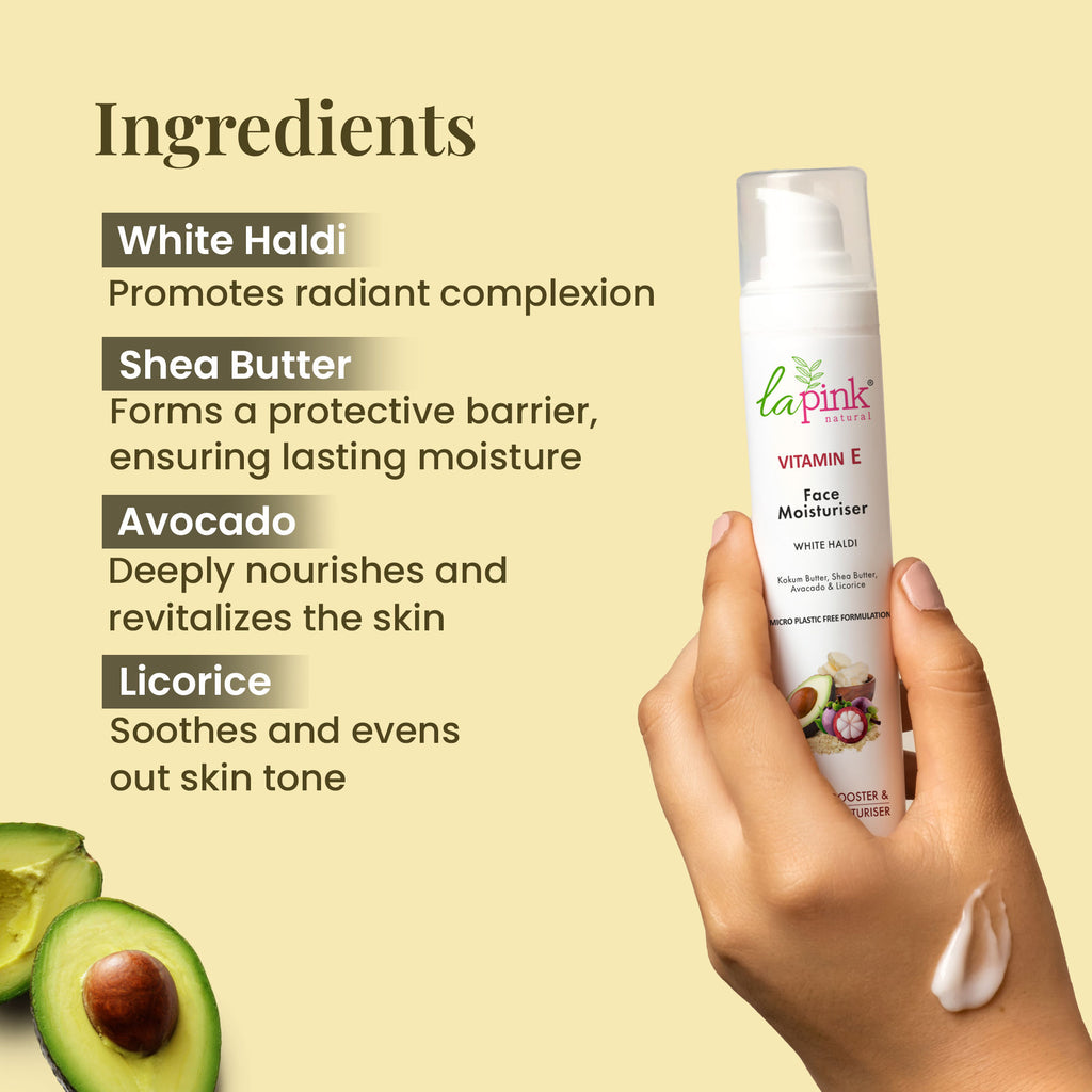 Vitamin E Face Moisturiser For Intense Nourishment, Non-Oily For Dry & Flaky Skin