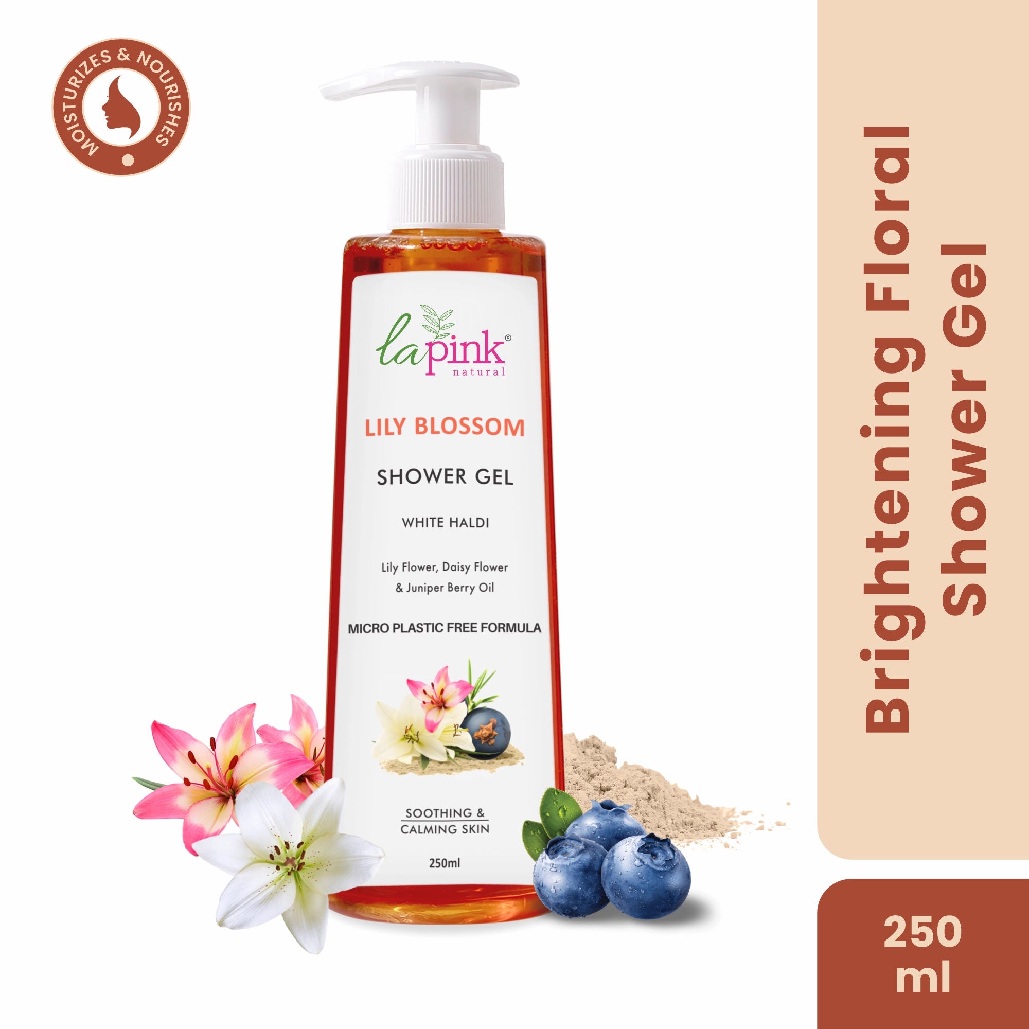 Lily Blossom Shower Gel Deep Hydration Skin Smoothing Calming Even Tone Body Wash