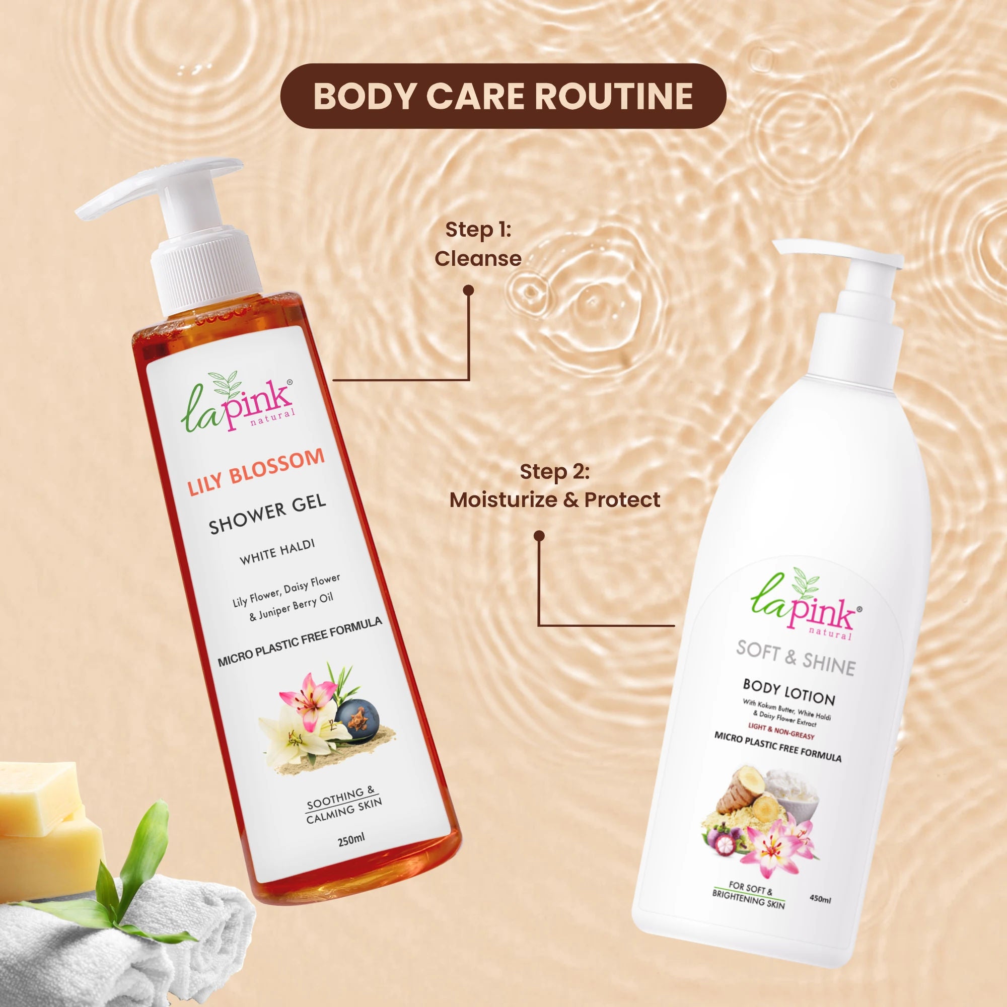Lily Blossom Shower Gel Deep Hydration Skin Smoothing Calming Even Tone Body Wash