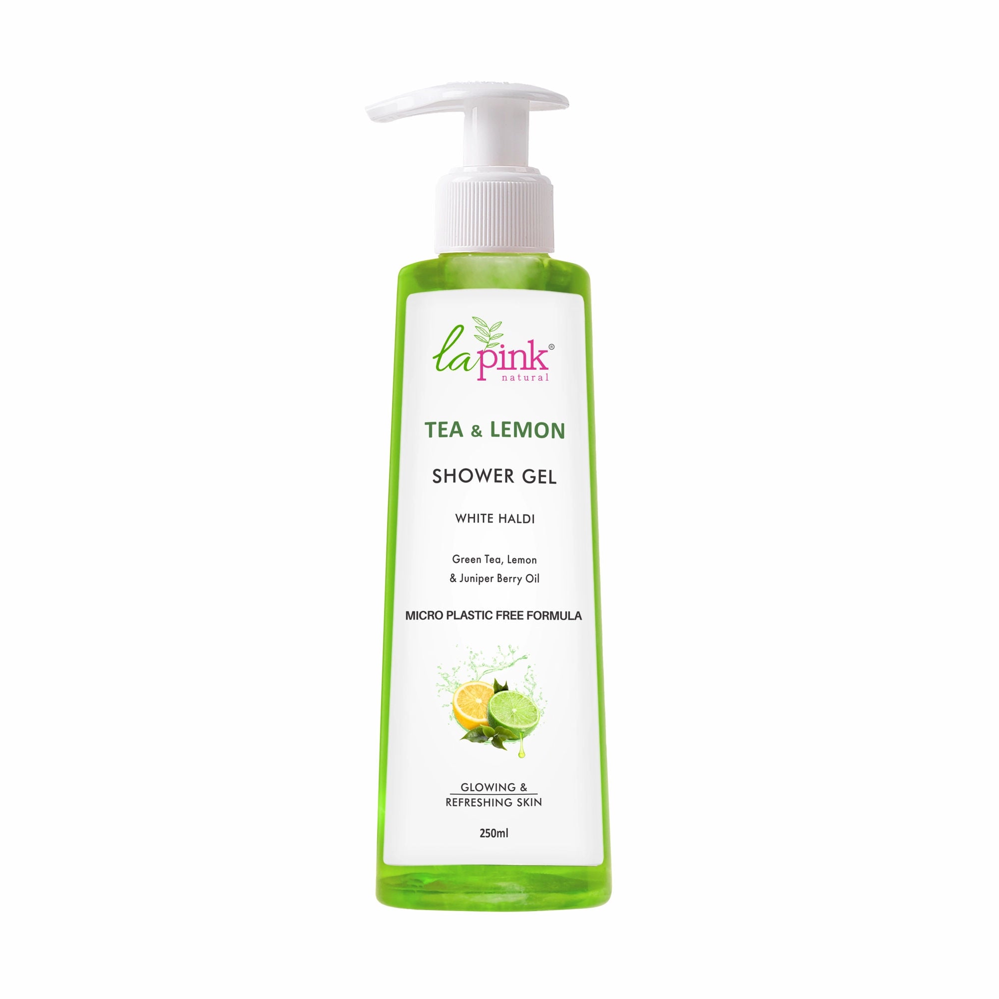 Tea Lemon Shower Gel White Haldi Glowing Refreshing Skin Deep Cleansing Body Wash
