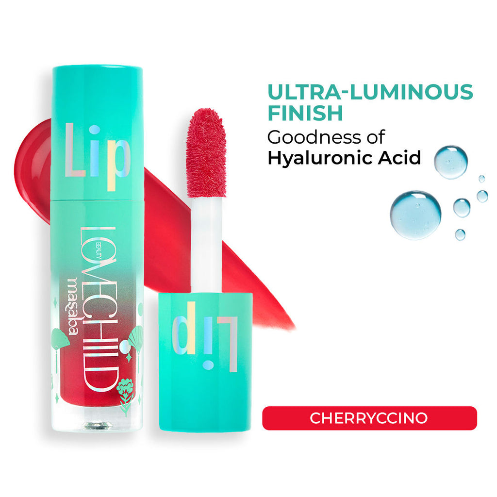 Lip Gloss Oil, Tinted Lip Gelato Enriched with Jojoba Oil & Shea Butter - Cherryccino