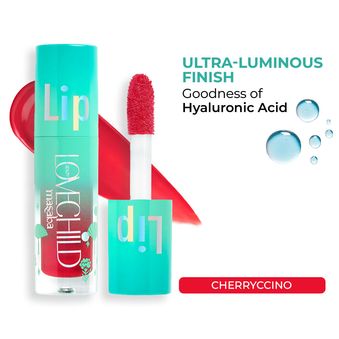 Lip Gloss Oil, Tinted Lip Gelato Enriched with Jojoba Oil & Shea Butter - Cherryccino