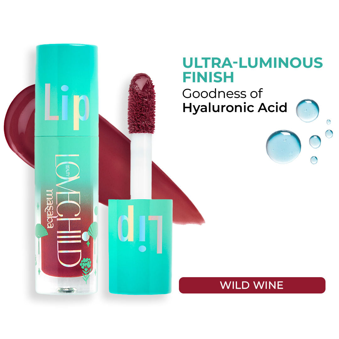 Lip Gloss Oil, Tinted Lip Gelato Enriched with Jojoba Oil & Shea Butter - Wild Vine