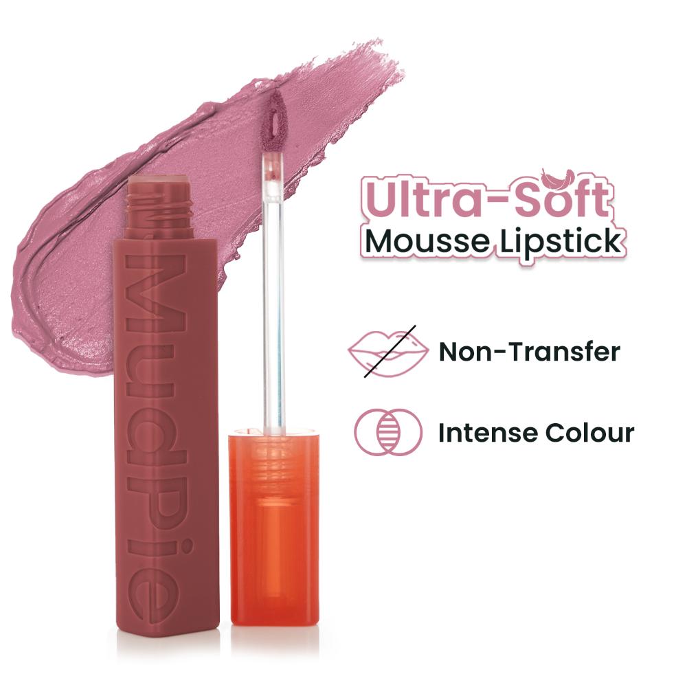 MudPie Lipstick With Velvet Matte Finish - 2 Hush Rose