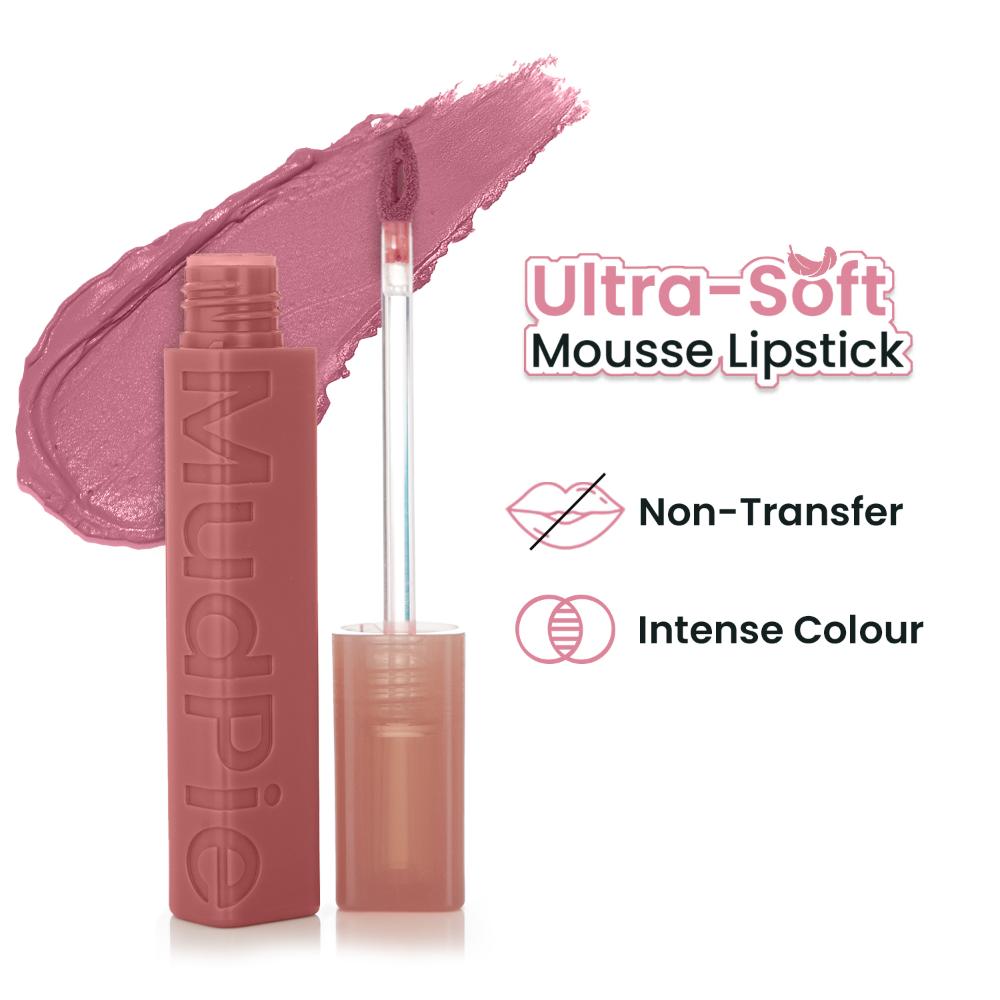 MudPie Lipstick With Velvet Matte Finish - 4 Nudy Bare