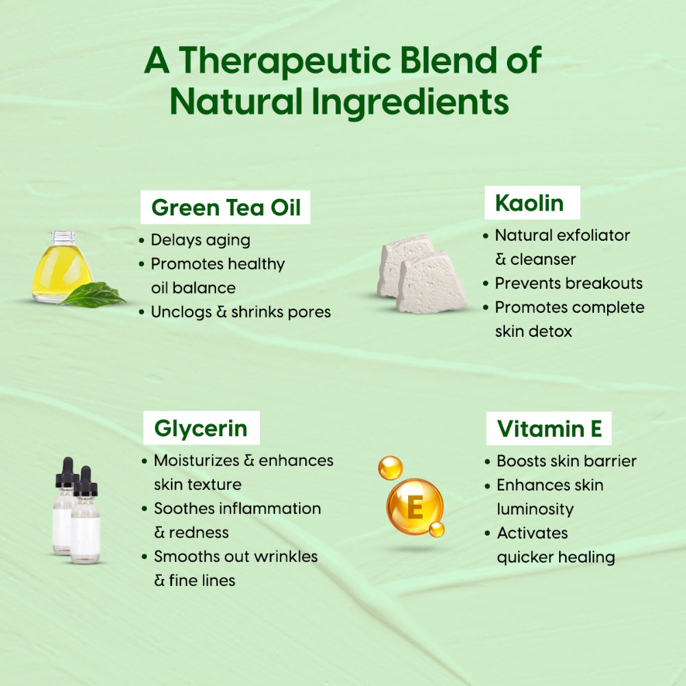 Green Tea Mask Stick For Pore Control, Oil Balancing & Skin Brightening