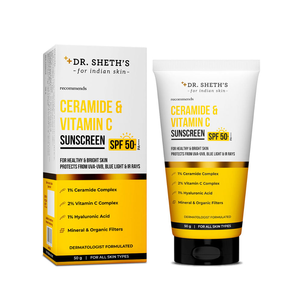 Ceramide & Vitamin C Sunscreen SPF 50+ PA++++ In-Vivo Tested for Bright Skin