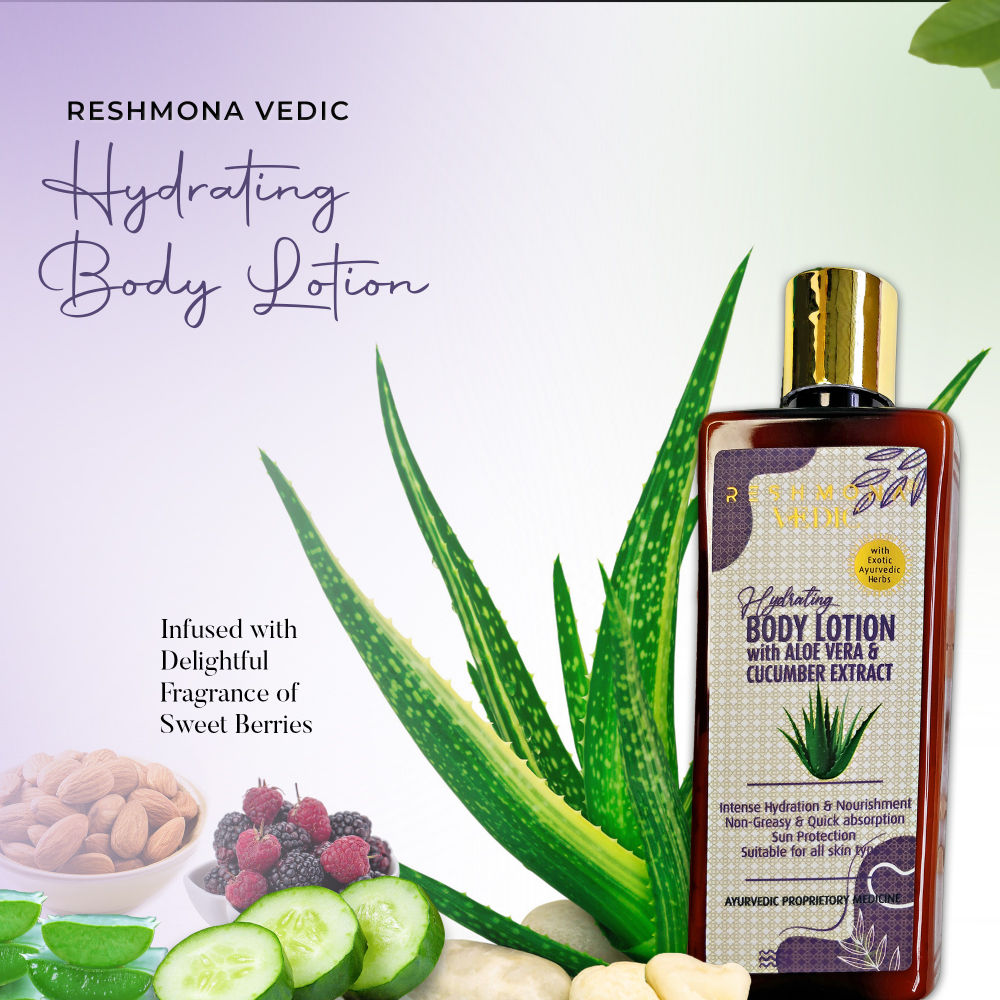 Vedic Hydrating Body Lotion With Aloevera And Cucumber Extract