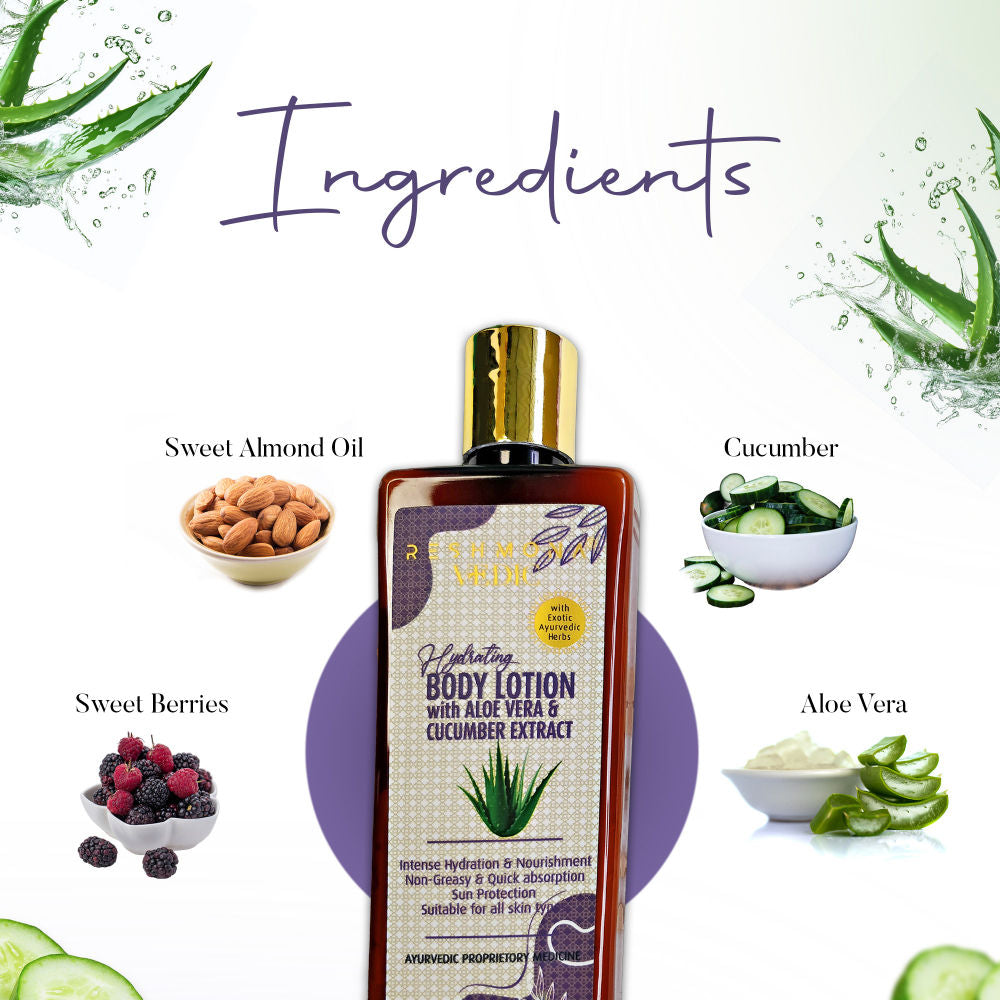 Vedic Hydrating Body Lotion With Aloevera And Cucumber Extract