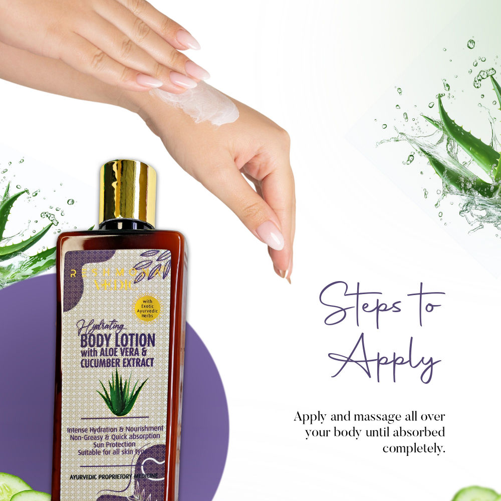 Vedic Hydrating Body Lotion With Aloevera And Cucumber Extract