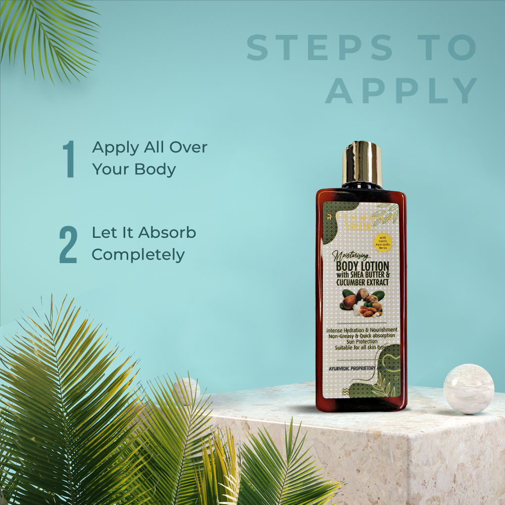 Vedic Moisturizing Body Lotion With Shea Butter And Cucumber Extract