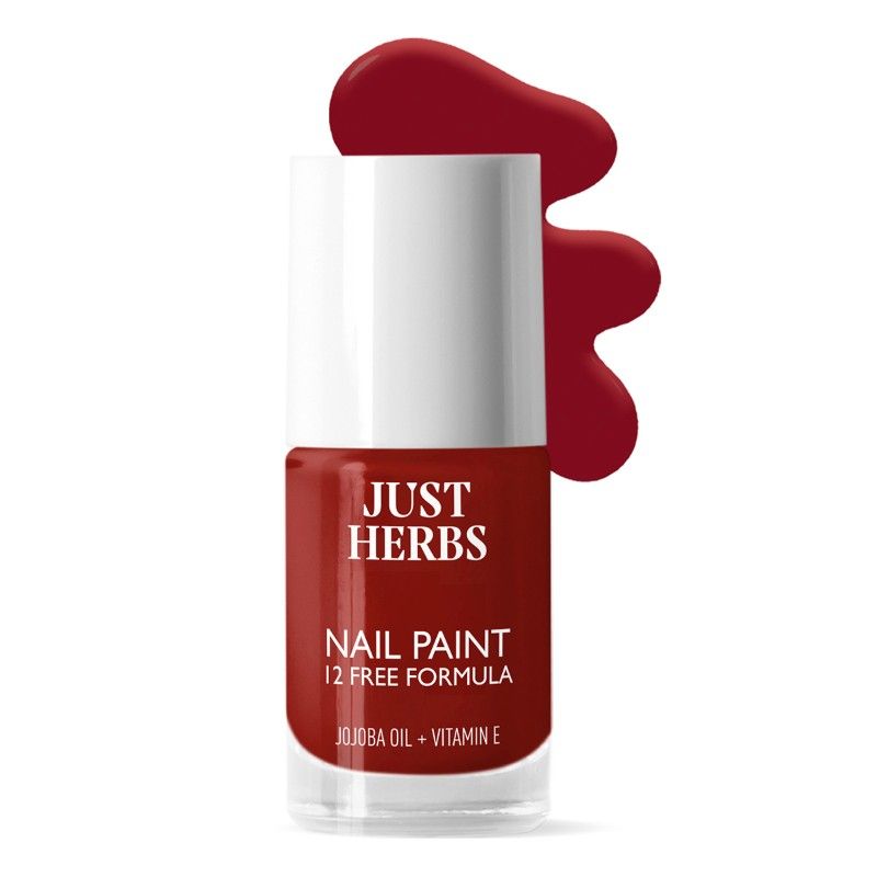 12 Chemical Free Formula Nail Polish - Nude Elegance - Burgundy Beauty