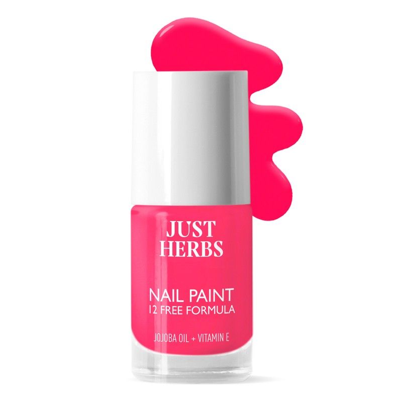 12 Chemical Free Formula Nail Polish - Nude Elegance - Fierce Fuchsia